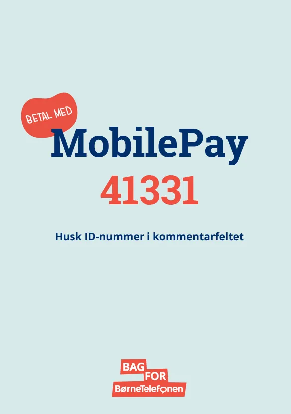 Bag for BørneTelefonen MobilePay