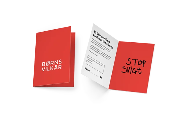 Gavekort fra Børns Vilkår