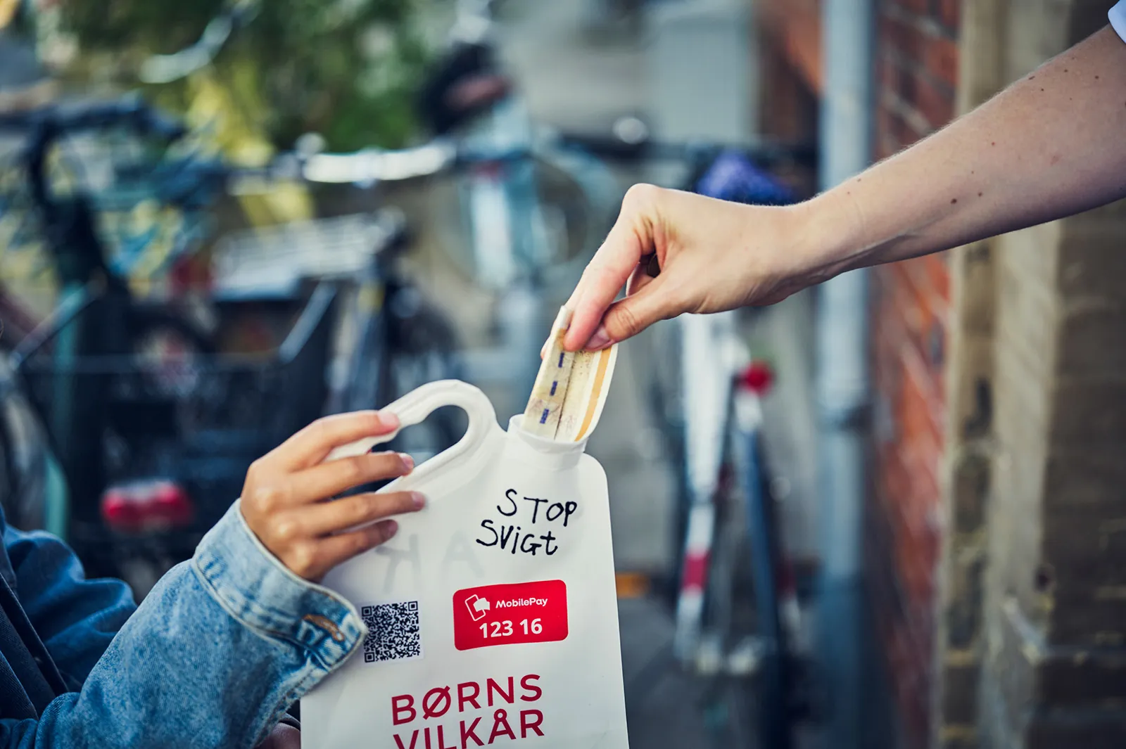 Donation til landsindsamlingen