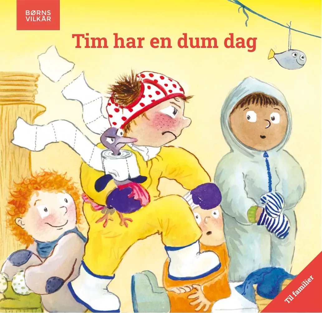 Forside for billedbogen; 'Tim har en dum dag'